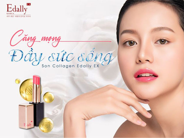 Son môi Collagen Edally EX Hàn Quốc nhập khẩu, chính hãng - Làn môi căng mọng đầy sức sống